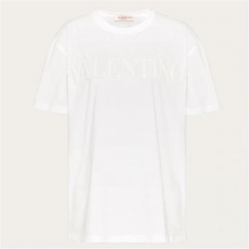 VALENTINO XB3MG16J6WU0BO 女士白色 平纹针织 T恤