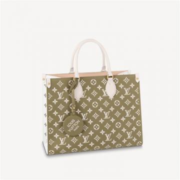 LV M46060 女士抹茶绿 ONTHEGO 中号手袋