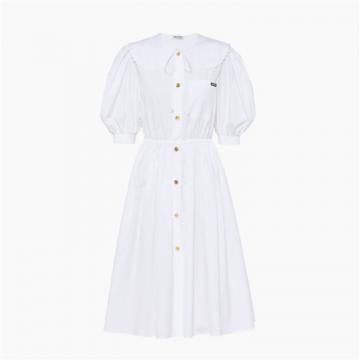 MIUMIU MF4512 女士白色 府绸连衣裙