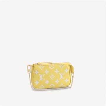 LV M46129 女士黄色 MINI POCHETTE ACCESSOIRES 手拿包