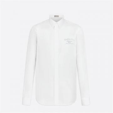 DIOR 213C543A1581 男士白色 衬衫