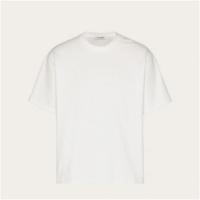 VALENTINO VV3MG03S7340B4 男士白色 VLTN 印花纯棉圆领 T恤