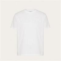 VALENTINO XV3MG08Y8430BO 男士白色 Valentino Embossed T恤