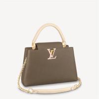 LV M59516 女士咖色 CAPUCINES 中号手袋