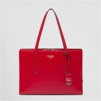 PRADA 1BA350 女士猩红色 Prada Re-Edition 1995 亮面中号手提包