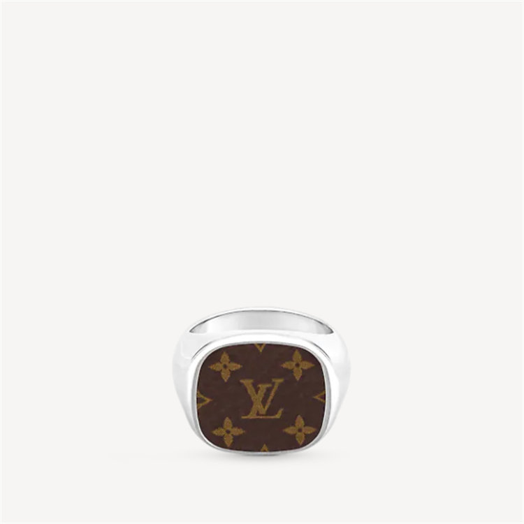 LV M00515 男士银色 MONOGRAM LOCK SIGNET 戒指