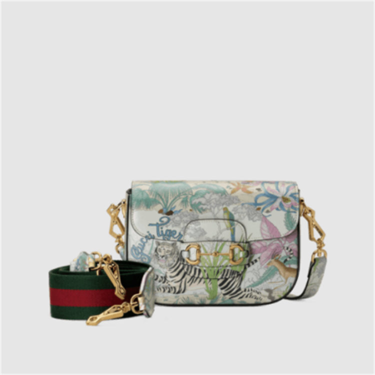 GUCCI 677266 女士米白色 Gucci 马衔扣 1955 迷你手袋