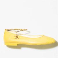 CHANEL G38986 女士黄色 平底鞋