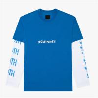 GIVENCHY BM71C63Y6B 男士蓝色 超大版型 T恤