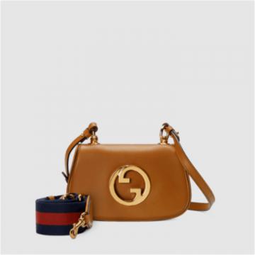 GUCCI 698643 女士浅棕色 Gucci Blondie 迷你手袋