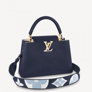 LV M59438 女士海军蓝色 CAPUCINES 中号手袋