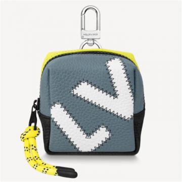 LV M00739 男士灰蓝色 COLOR BLOCKS SQUARED POUCH 挂饰