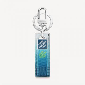 LV M00735 男士蓝色 DAMIER STRIPES TAB 包饰与钥匙扣