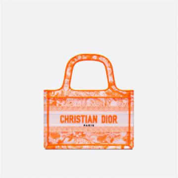  DIOR S5475ZRVJ 女士荧光橙色 迷你 BOOK TOTE 手袋