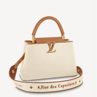 LV M59969 女士咖色 CAPUCINES 中号手袋 