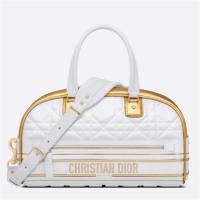 DIOR M6202OFCJ 女士白色 中号 DIOR VIBE BOWLING 拉链手袋