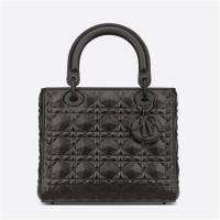 DIOR M0565SNEA 女士黑色 中号 LADY DIOR 手袋