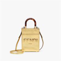 FENDI 8BS051AJH7F1GNN 女士金色 Fendi 迷你阳光手提袋