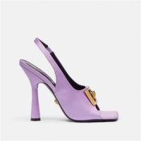 VERSACE 1005675 女士紫色 MEDUSA 水晶凉鞋