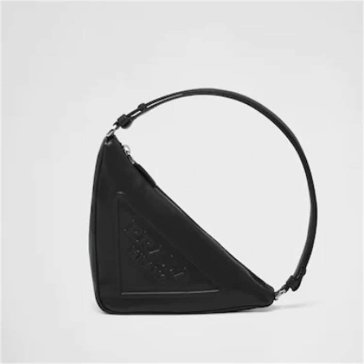 PRADA 1NQ043 女士黑色 Prada Triangle 手拿包