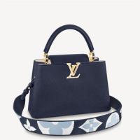 LV M59438 女士海军蓝色 CAPUCINES 中号手袋