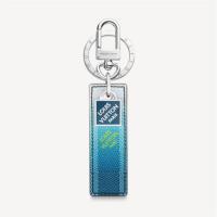 LV M00735 男士蓝色 DAMIER STRIPES TAB 包饰与钥匙扣