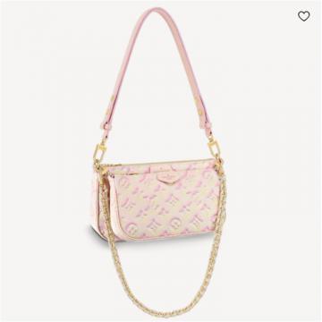 LV M46093 女士浅粉色 MULTI POCHETTE ACCESSOIRES 手袋