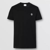 BURBERRY 80529651 男士黑色 专属标识图案棉质 T恤衫