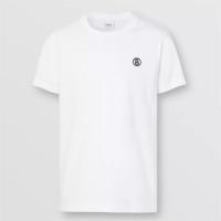 BURBERRY 80534221 男士白色 专属标识图案棉质 T恤衫