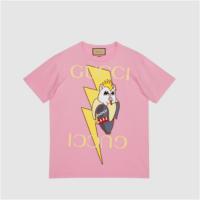 GUCCI 615044 女士粉色 Gucci 和闪电 Bananya T恤