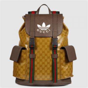 GUCCI 495563 男士米色拼乌木色 adidas x Gucci 联名系列背包