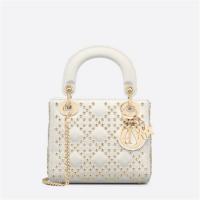 DIOR M0505ONHB 女士奶白色 迷你 LADY DIOR 手袋 