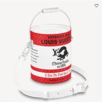 LV M81595 男士白色拼红色 LV PAINT CAN 手袋