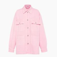 MIUMIU ML682 女士粉红色 成衣染色斜纹布夹克