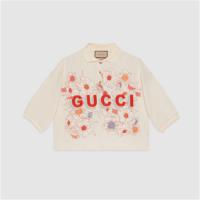 GUCCI 709394 女士米白色 Gucci Lovelight 棉质印花 Polo上衣