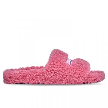 BALENCIAGA 654261W2DO15596 女士粉色 FURRY 拖鞋式凉鞋