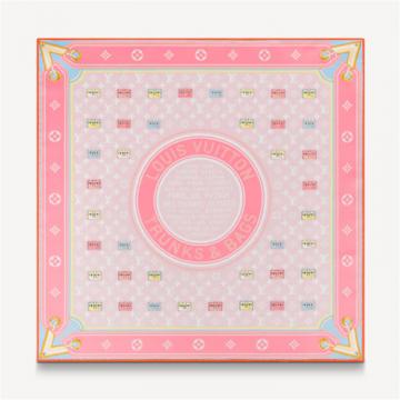 LV M77687 女士粉色 MINIMALLE 45 方巾