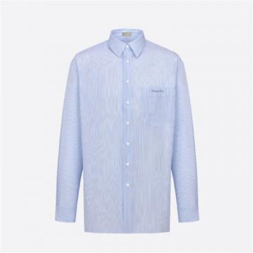 DIOR 243C551A5656 男士蓝色 超大版型衬衫
