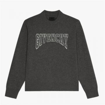 GIVENCHY BM90KX4YC6 男士黑色 贴片针织衫