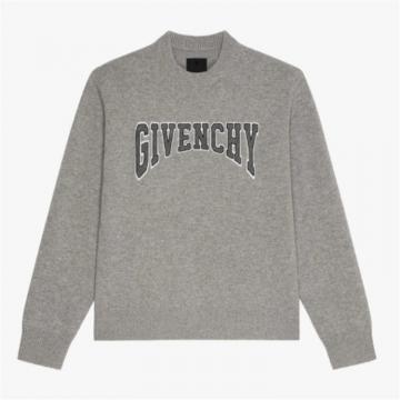 GIVENCHY BM90KX4YC6 男士灰色 贴片针织衫