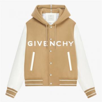 GIVENCHY BM00XX6Y16 男士米色 连帽飞行员夹克