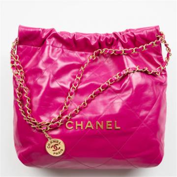 CHANEL AS3260 女士深粉红色 CHANEL 22 小号手袋