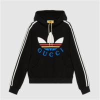 GUCCI 692107 男士黑色 adidas x Gucci联名系列棉质卫衣