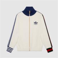 GUCCI 700476 男士白色 adidas x Gucci 联名系列拉链夹克