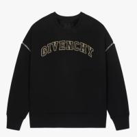 GIVENCHY BMJ0ER3Y69 男士黑色 衣袖可拆卸 LOGO 卫衣