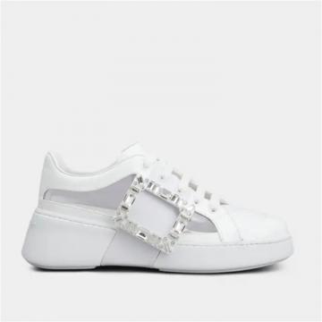 RogerVivier RVW54233050CDC056Z 女士白色 Viv' Skate钻扣PVC材质运动鞋
