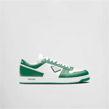 PRADA 2EE364 男士绿色拼白色 DOWNTOWN 运动鞋