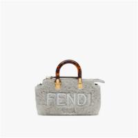 FENDI 8BS067ALP2F1CKX 女士灰色 By The Way 迷你手袋