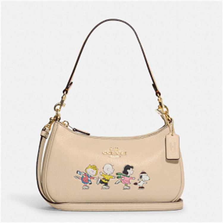 COACH CE861 IMOQY 女士白色 PEANUTS TERI 单肩包