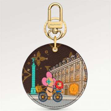 LV M00872 女士老花 ILLUSTRE XMAS PARIS 包饰与钥匙扣